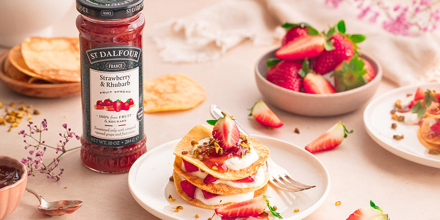 Mini Strawberry Rhubarb Galettes