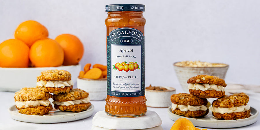 Apricot Mascarpone Oat Biscuits