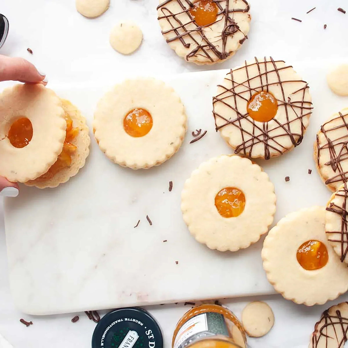 Orange Rosemary Shortbread Cookies