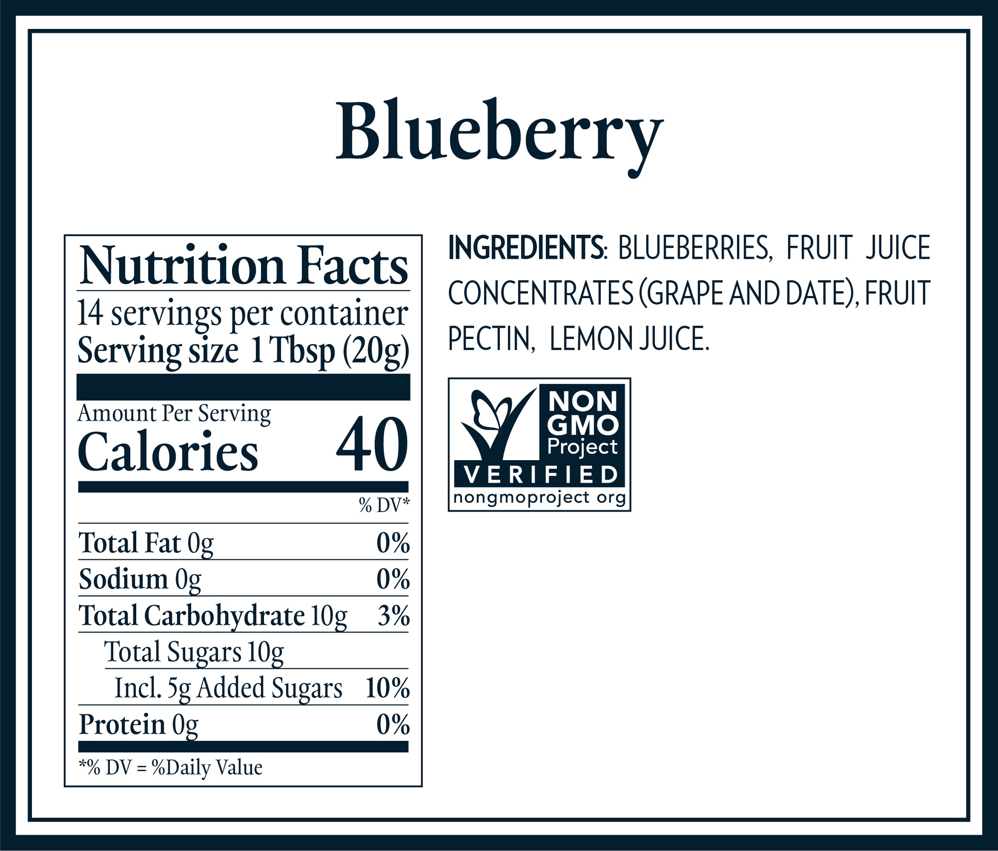 Nutrition Table & Ingredients_blueberry