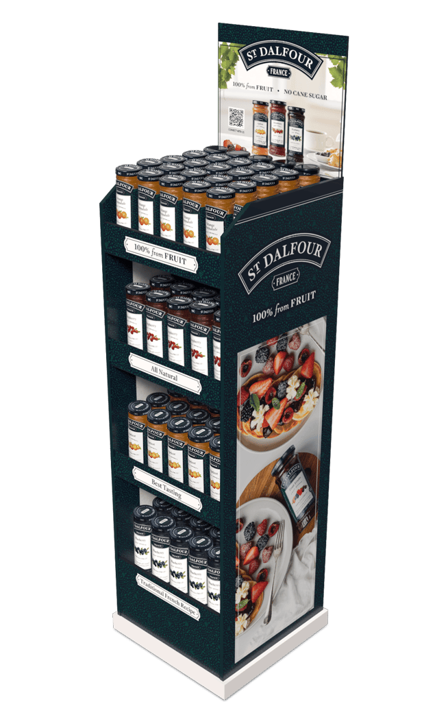 St. Dalfour DS Smith Cardboard Display