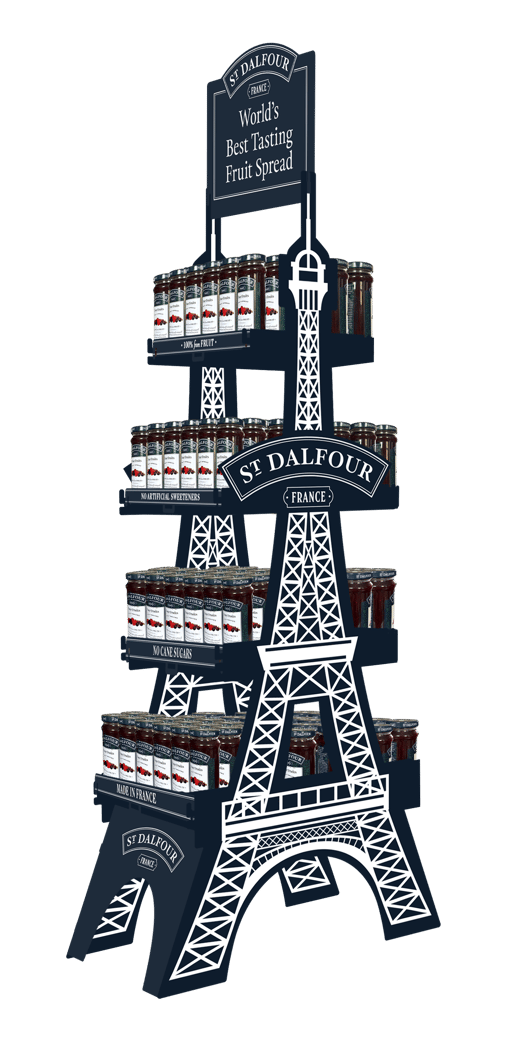 St. Dalfour Eiffel Tower Wooden Display