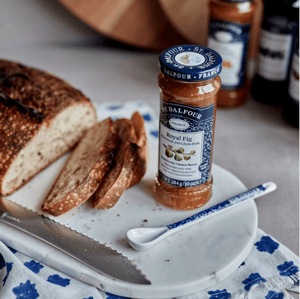 Sourdough bread with St. Dalfour's Royal Fig fruit spread